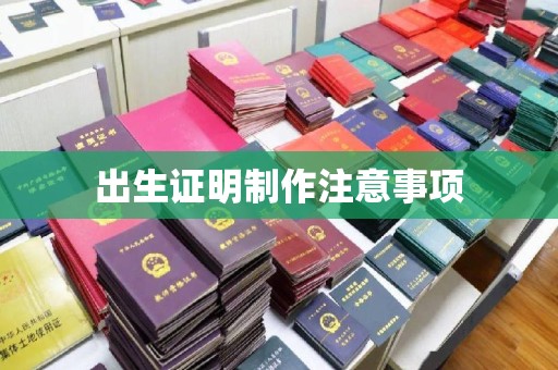 建德出生证明制作注意事项