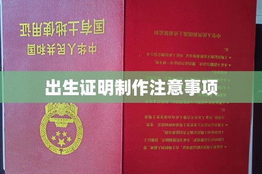 建德出生证明制作注意事项