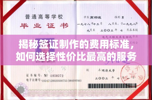 建德揭秘签证制作的费用标准，如何选择性价比最高的服务？